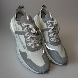 NWOB Sorel Kinetic Rush Ripstop Sneaker Running Shoes Gray Mens Size 9.5